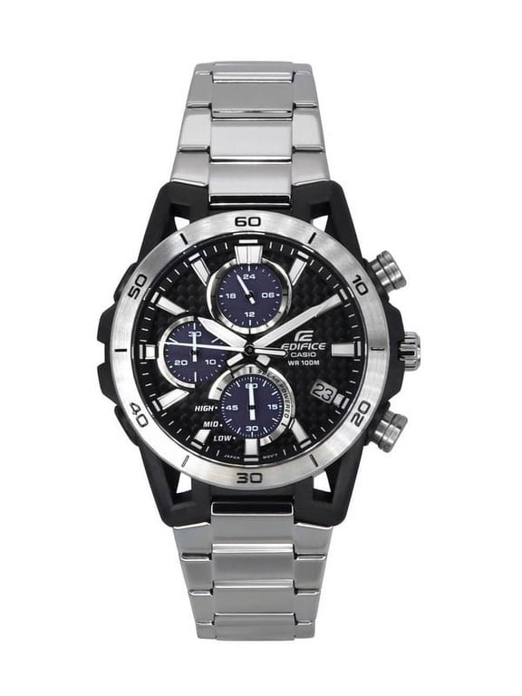 Edifice Sospensione Analog Chronograph Stainless Steel Grey Dial Solar Powered EQS-960D-1AV 100M Men's Watch