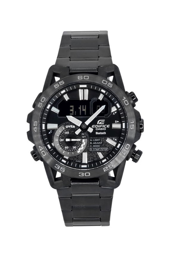 Edifice Sospensione Smartphone Link Bluetooth Analog Digital Black Dial Quartz ECB-40BK-1A 100 Men's Watch