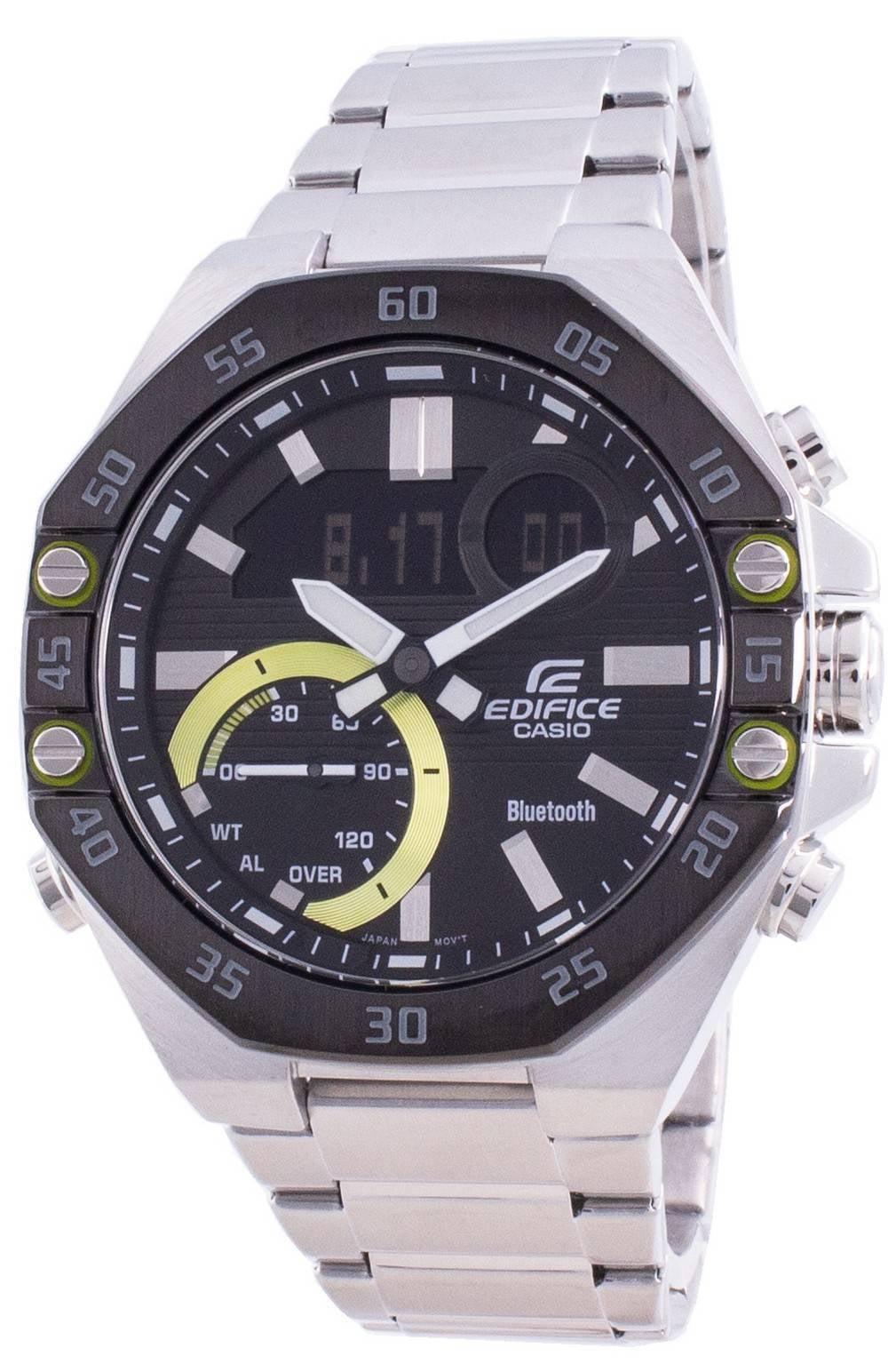 Casio Edifice World Time Mobile Link ECB-10DB-1A ECB10DB-1 100M Men's ...
