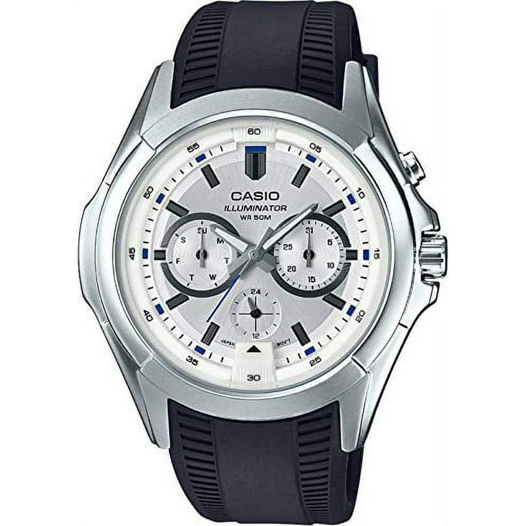 Casio Enticer Men's Analog White Dial Watch-MTP-E204-7AV 
