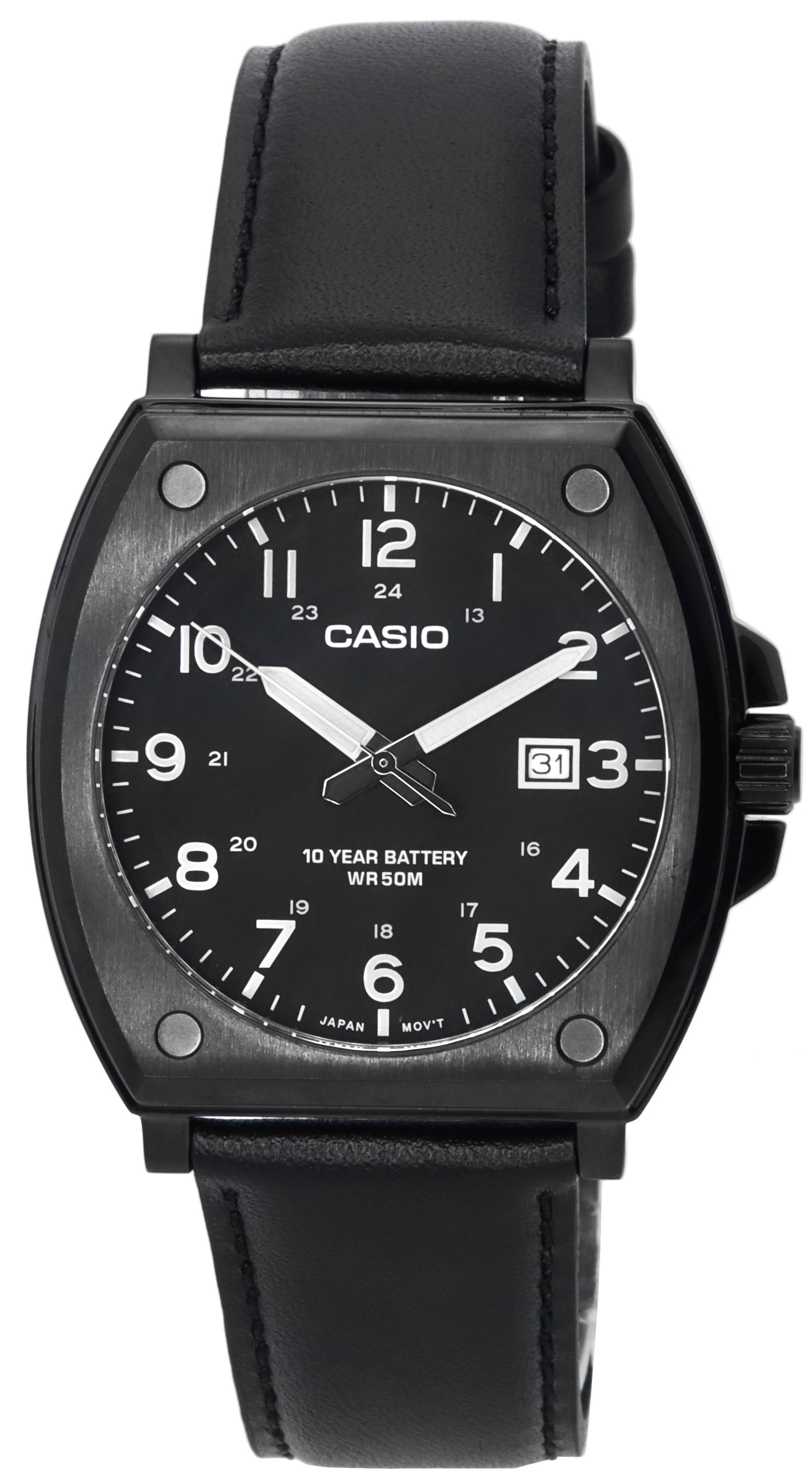 Casio Enticer Stainless Steel Case, Black Dial Quartz Men's Watch