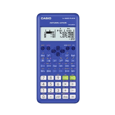 Casio FX-300ES Plus B 2nd Edition Scientific Calculator, for Middle School Through College Level Classes, Blue