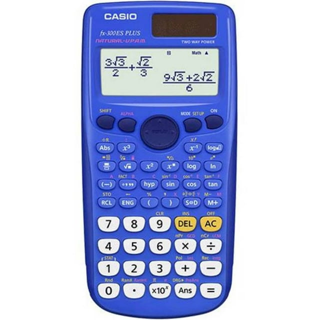 Casio FX-300ESPLUS Scientific Calculator, Natural Textbook Display, Blue