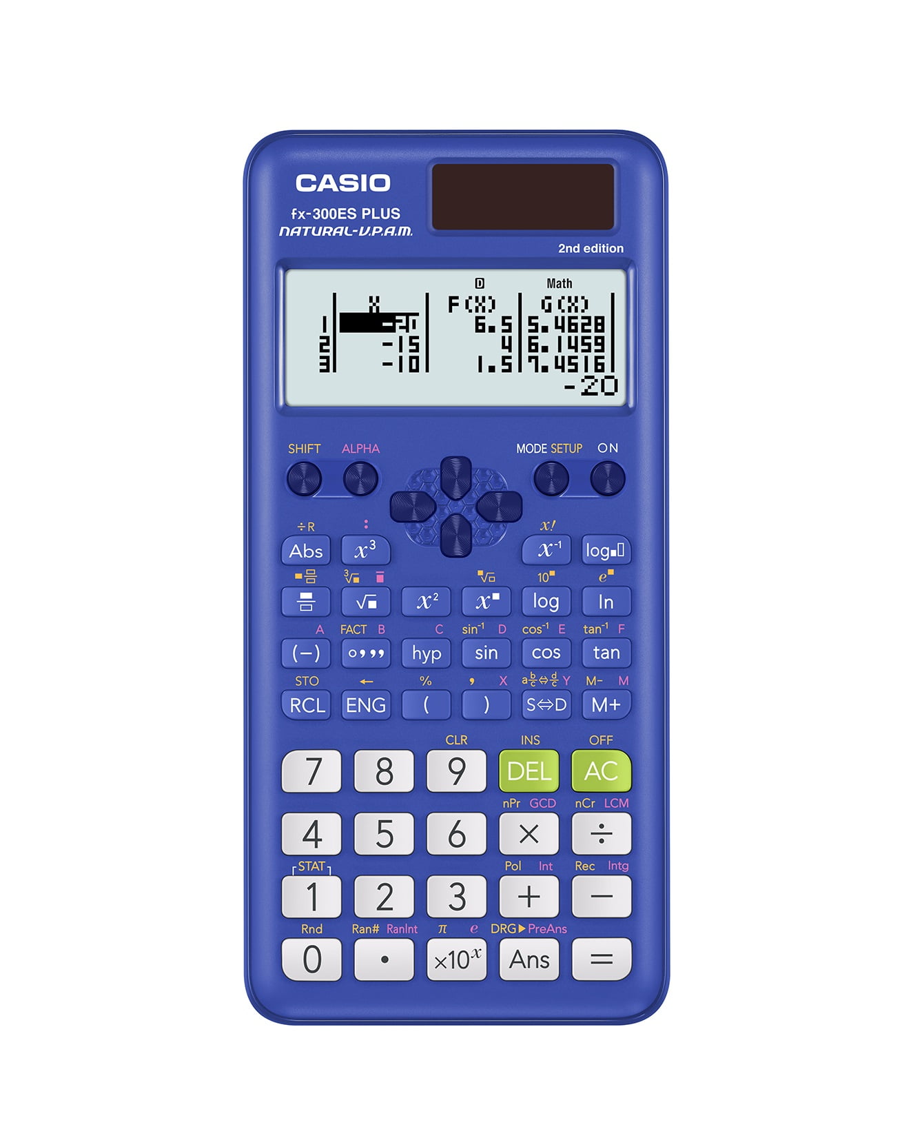 klimaks Punktlighed podning Casio FX-300ESPLUS2-BU Scientific Calculator Natural Textbook Display, Blue  - Walmart.com