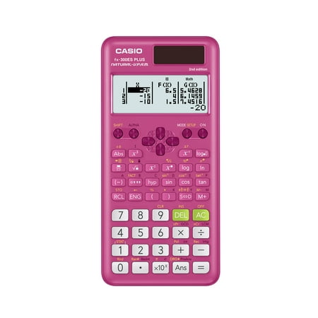 Casio FX-300ESPLUS2-PK Scientific Calculator, Natural Textbook Display, Pink