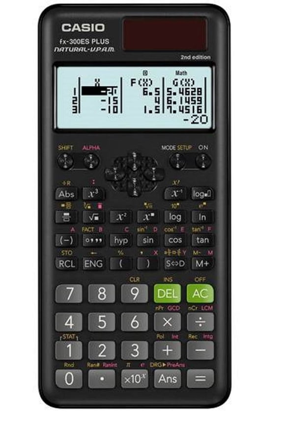 FX-300ESPLUS2 Scientific Calculator, Natural Textbook Display, Black