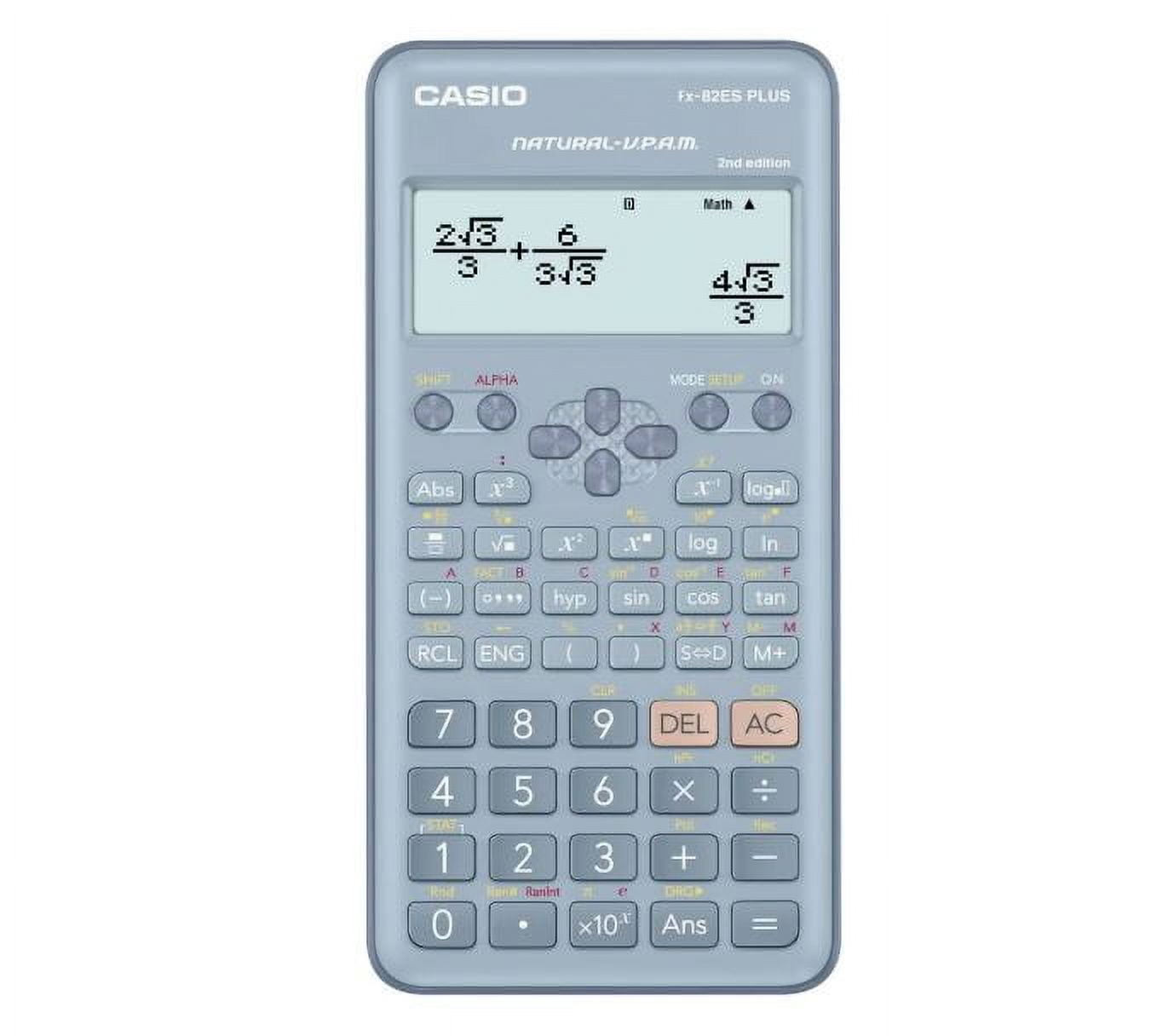 Casio FX-82ES Plus Blue 2nd Gen Non-Programmable Scientific