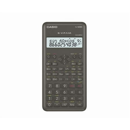 Casio FX-82MS 2nd Gen Non-Programmable Scientific Calculator, 240 Functions and 2-line Display