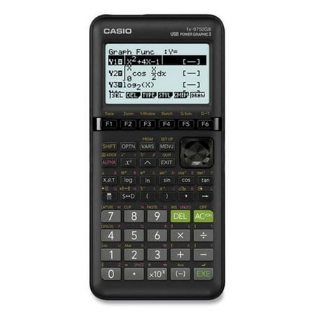 Casio FX-9750GIII 3rd Edition Graphing Calculator, 21-Digit LCD, Black, Each