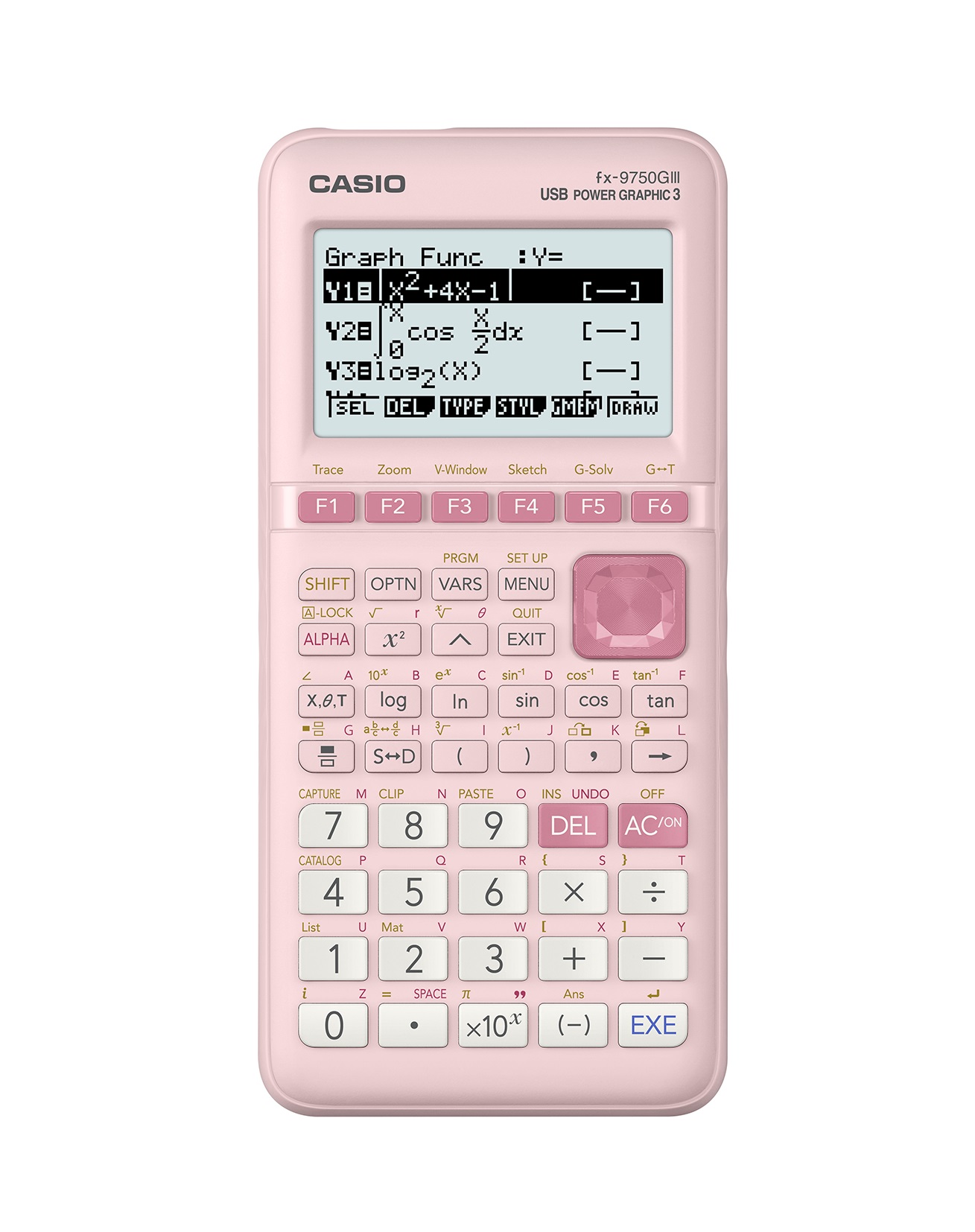 Casio FX-9750Glll-PK Graphing Calculator, Natural Textbook Display, Pink - image 1 of 4