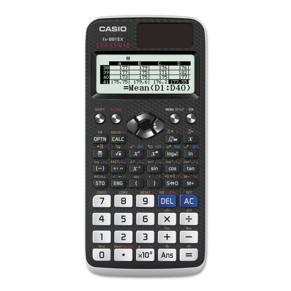 Casio FX-991EX Advanced Scientific Calculator, High Resolution Screen, Black