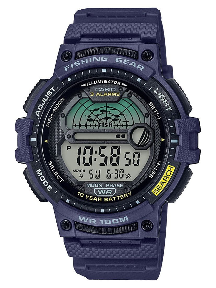 Casio Fishing Timer and Moon Graph Watch, Green 