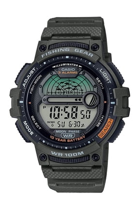 Fishing Timer and Moon Graph Watch, Green