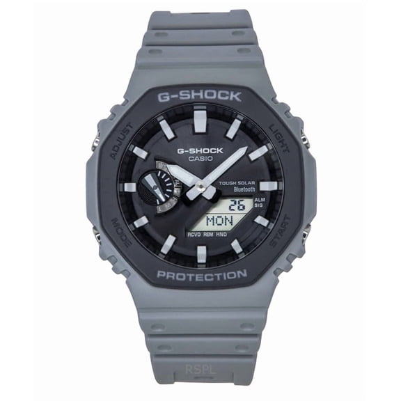 Casio G-Shock Analog Digital Smartphone Link Bio-Based Resin Strap Grey Dial Tough Solar GA-B2100LUU-8A 200M Men's Watch