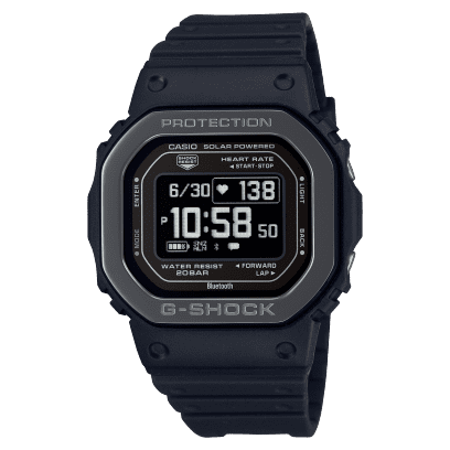 Casio G-Shock Solar-Powered Move Series Watch w/Heart Rate and Smartphone Link Connectivity - Men's, Black, One Size