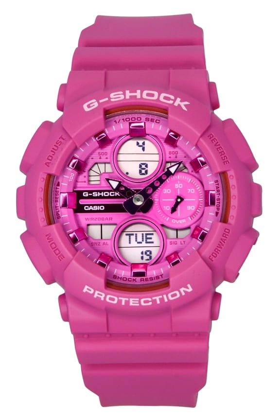 G-Shock Analog Digital Bio-Based Resin Pink Dial Quartz GMA-S140PP-4A 200M Womens Watch