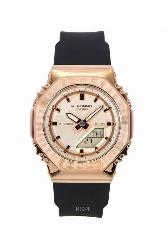 G-Shock Analog Digital Bio-Based Resin Strap Gold Dial Quartz GM-S2110PG-1A4 200M Women's Watch