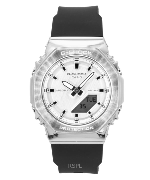 Casio G-Shock Analog Digital Bio-Based Resin Silver Dial Quartz GM 