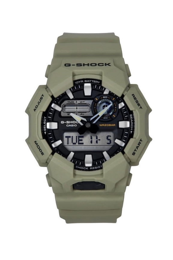 G-Shock Analog Digital Bio-Based Resin Strap Black Dial Quartz GA-010-5A 200M Men's Watch