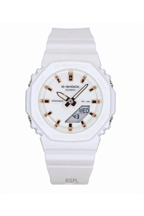 G-Shock Analog Digital Bio-Based Resin Strap White Dial Quartz GMA-P2100M-7A 200M Women's Watch