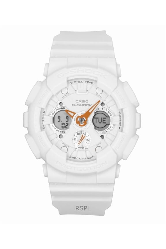 G-Shock Analog Digital Bio-Based Resin White Dial Quartz GMA-S120SA-7A1 200M Women's Watch