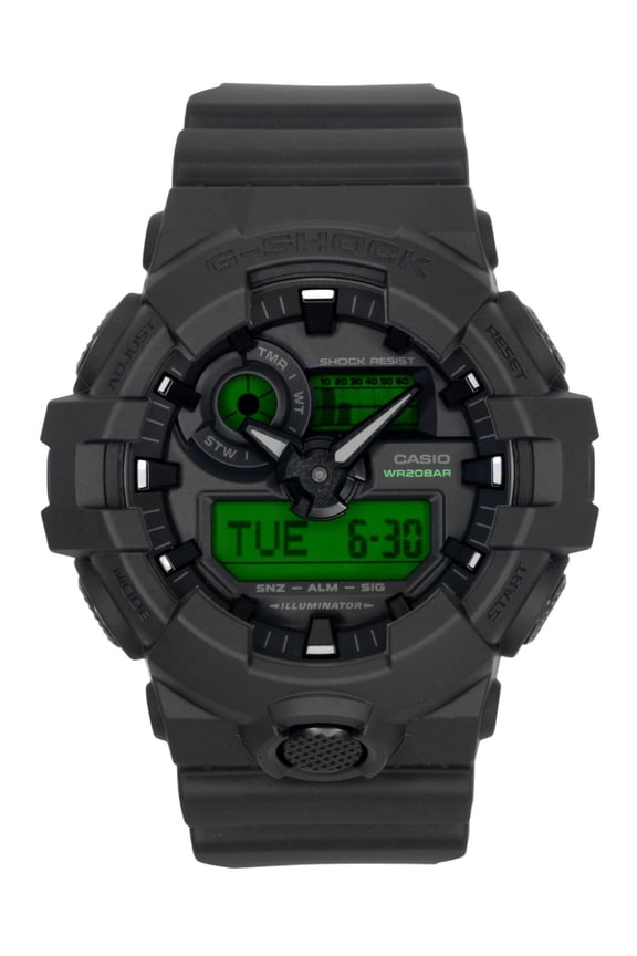 G-Shock Analog Digital Black Dial Resin Quartz GA-700BEG-1A 200M Men's Watch