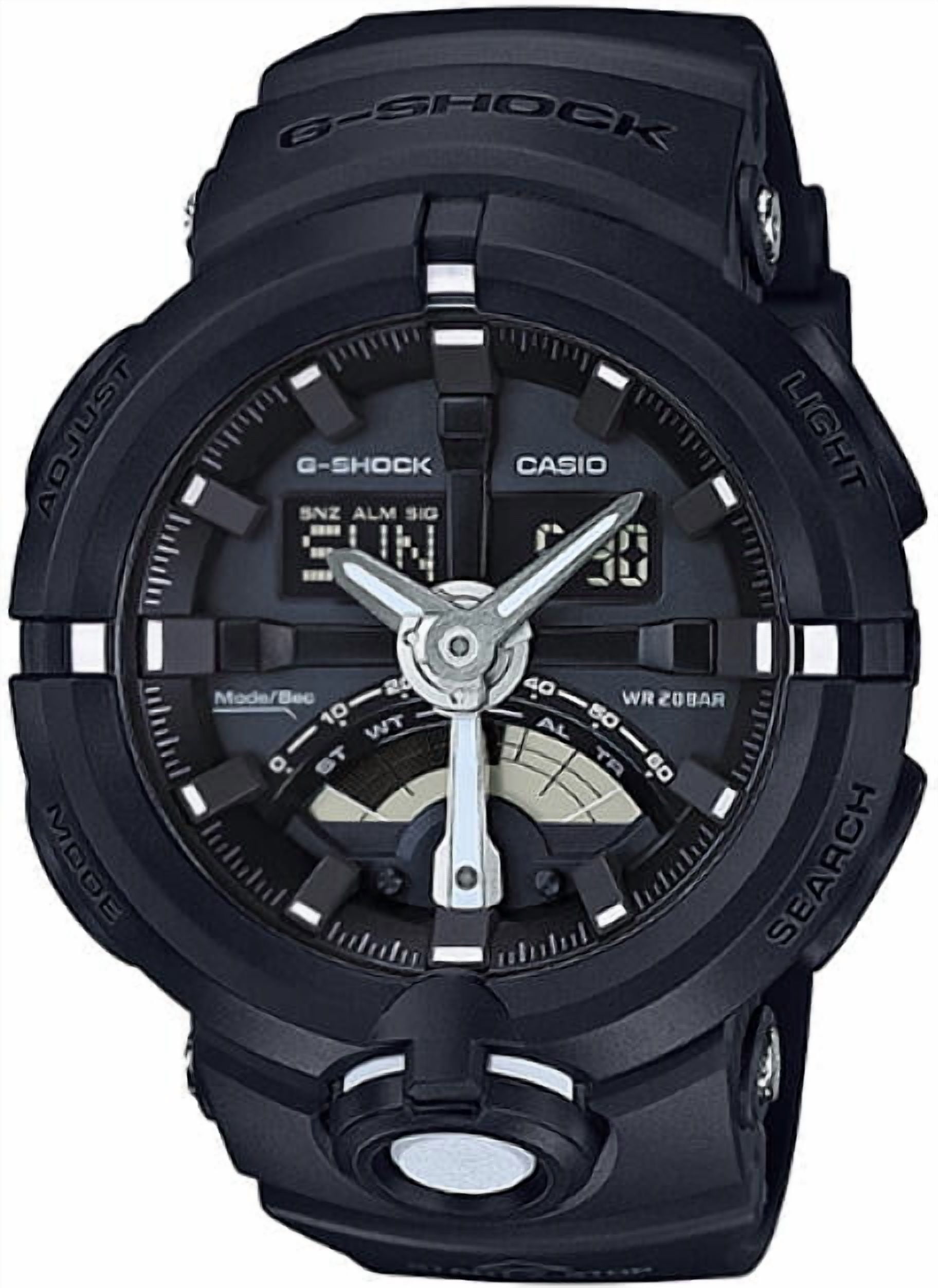CASIO G-SHOCK GA-500 ブラック 20BAR 防水 Casio G-Shock Analog Digital Black Watch GA500-1A, Resin Band