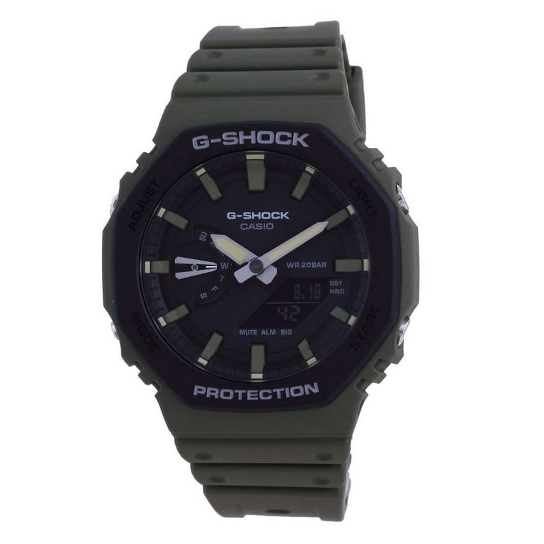 Carbon Casio 200M Digital Core Guard Analog Men\'s GA-2110SU-3A GA2110SU-3 G-Shock Watch