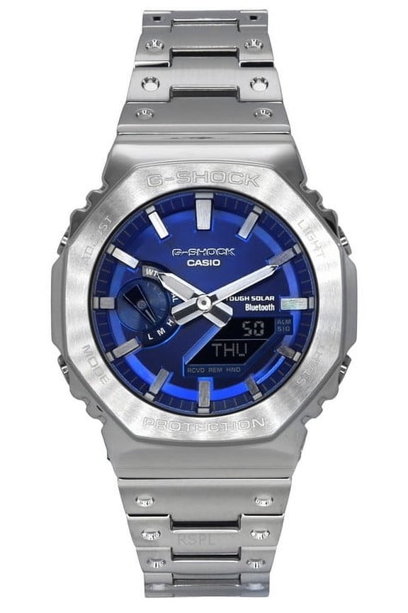 G-Shock Analog Digital Full Metal Smartphone Link Blue Dial Solar GM-B2100AD-2A 200M Men's Watch