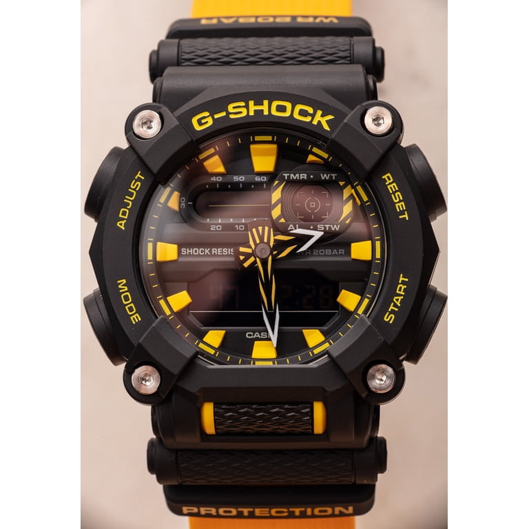 Casio G-Shock INT-GA-900A-1A9DR Black Yellow Industrial Style Mens 