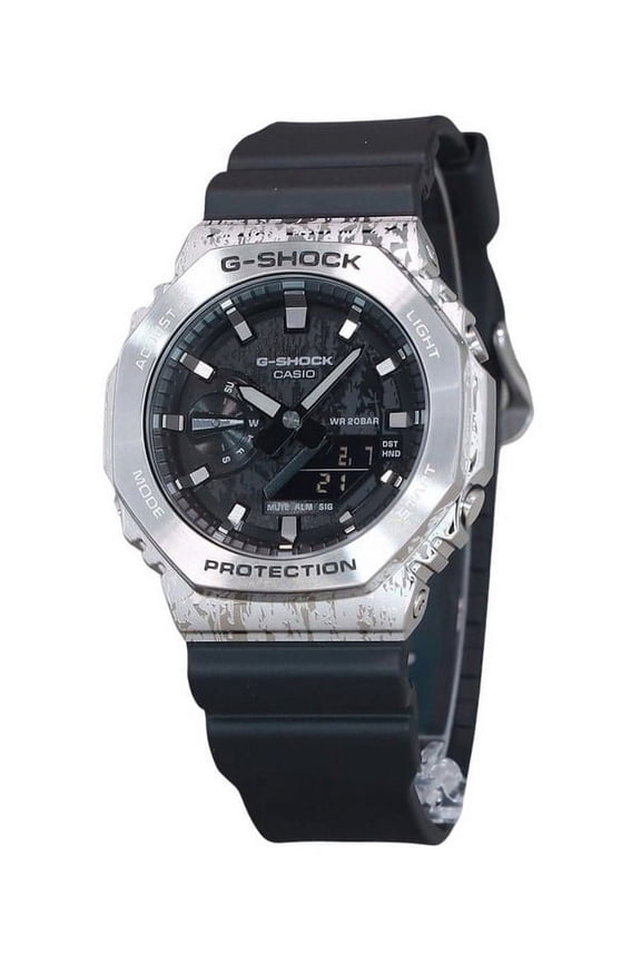G-Shock Analog Digital Grunge Camouflage Series Grey Dial Quartz GM-2100GC-1A 200M Men's Watch