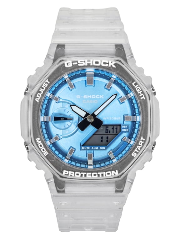 G-Shock Analog Digital Resin Strap Blue Dial Quartz GA-2100BM-7A2 200M Unisex Watch