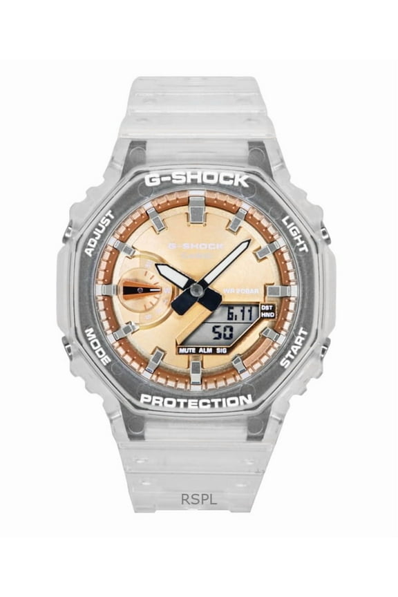 G-Shock Analog Digital Resin Strap Bronze Dial Quartz GA-2100BM-7A5 200M Unisex Watch