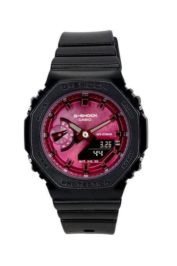 G-Shock Analog Digital Resin Strap Burgundy Dial Quartz GMA-S2100RB-1A 200M Women's Watch