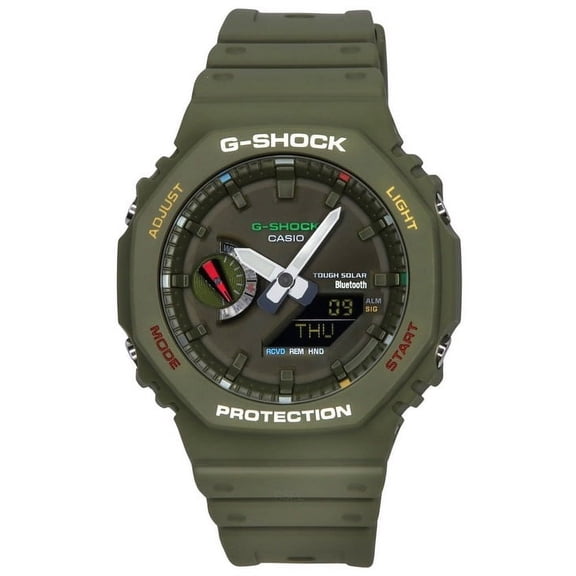 Casio G-Shock Analog Digital Smartphone Link Bluetooth Green Dial Solar GA-B2100FC-3A 200M Men's Watch