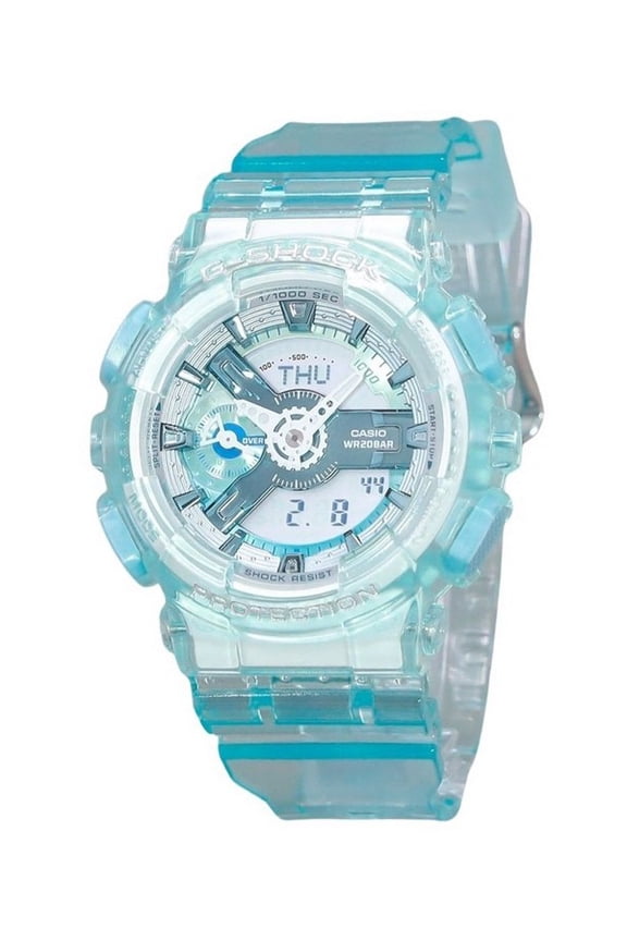 G-Shock Analog Digital Translucent Light Blue Multicolor Dial Quartz GMA-S110VW-2A 200M Women's Watch