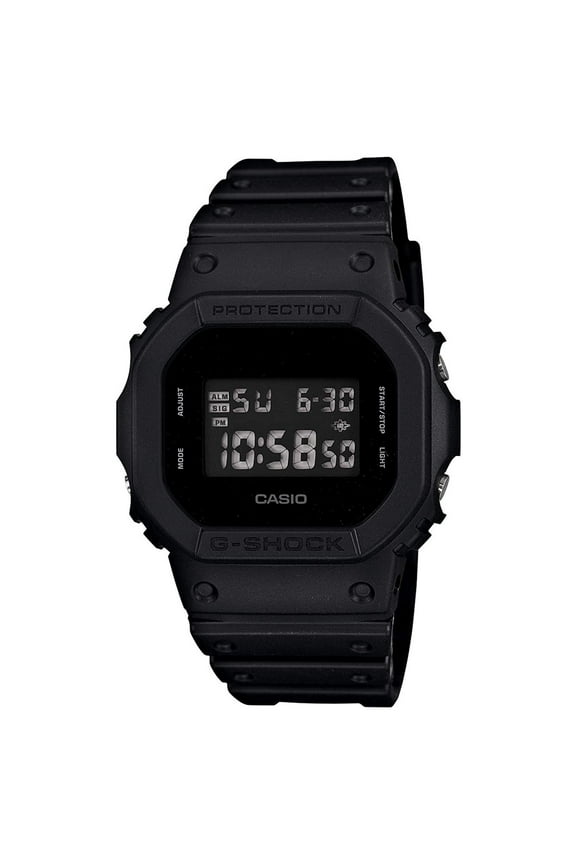 G-Shock Black Water Resistant Digital Men's Outdoor Watch - DW5600BB-1