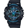 thumbnail image 1 of Casio G-Shock Black and Blue Ana-Digi Sports Watch GA100CB-1A, 1 of 3