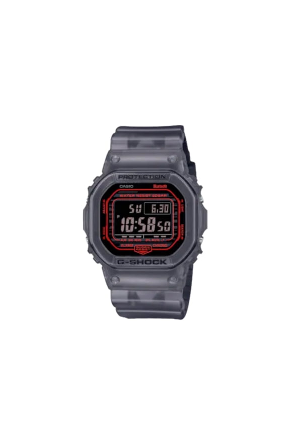 Casio G-Shock Classic 5600 Bluetooth Mobile Link Transparent Watch DWB5600G-1