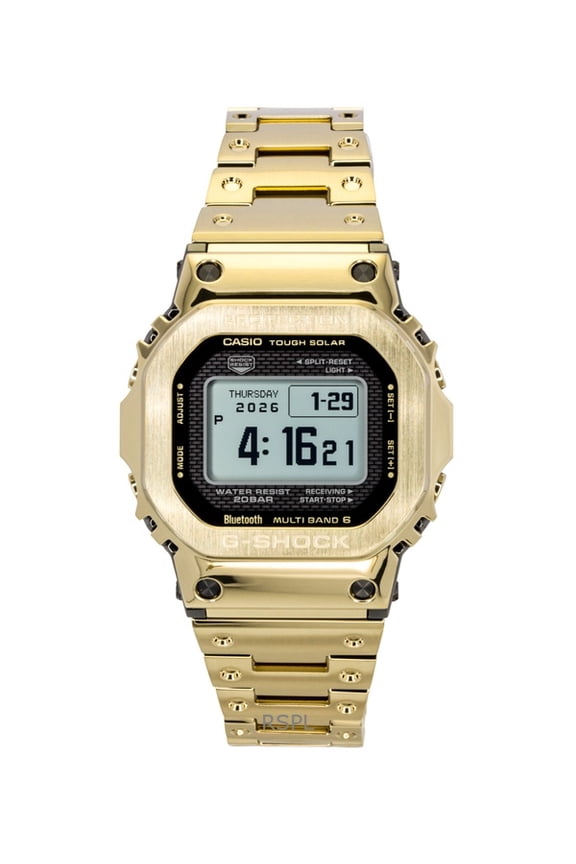 G-Shock Digital Gold Tone Full Metal Smartphone Link Solar GMW-BZ5000GD-9 200M Men's Watch