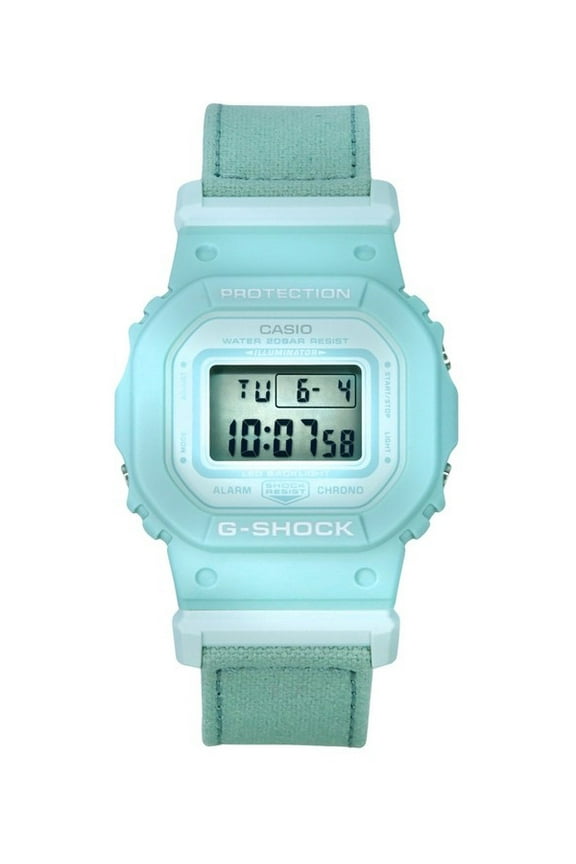 G-Shock Digital Organic Blue Cloth Strap Bio-Based Resin Quartz GMD-S5600CT-3 200M Women's Watch