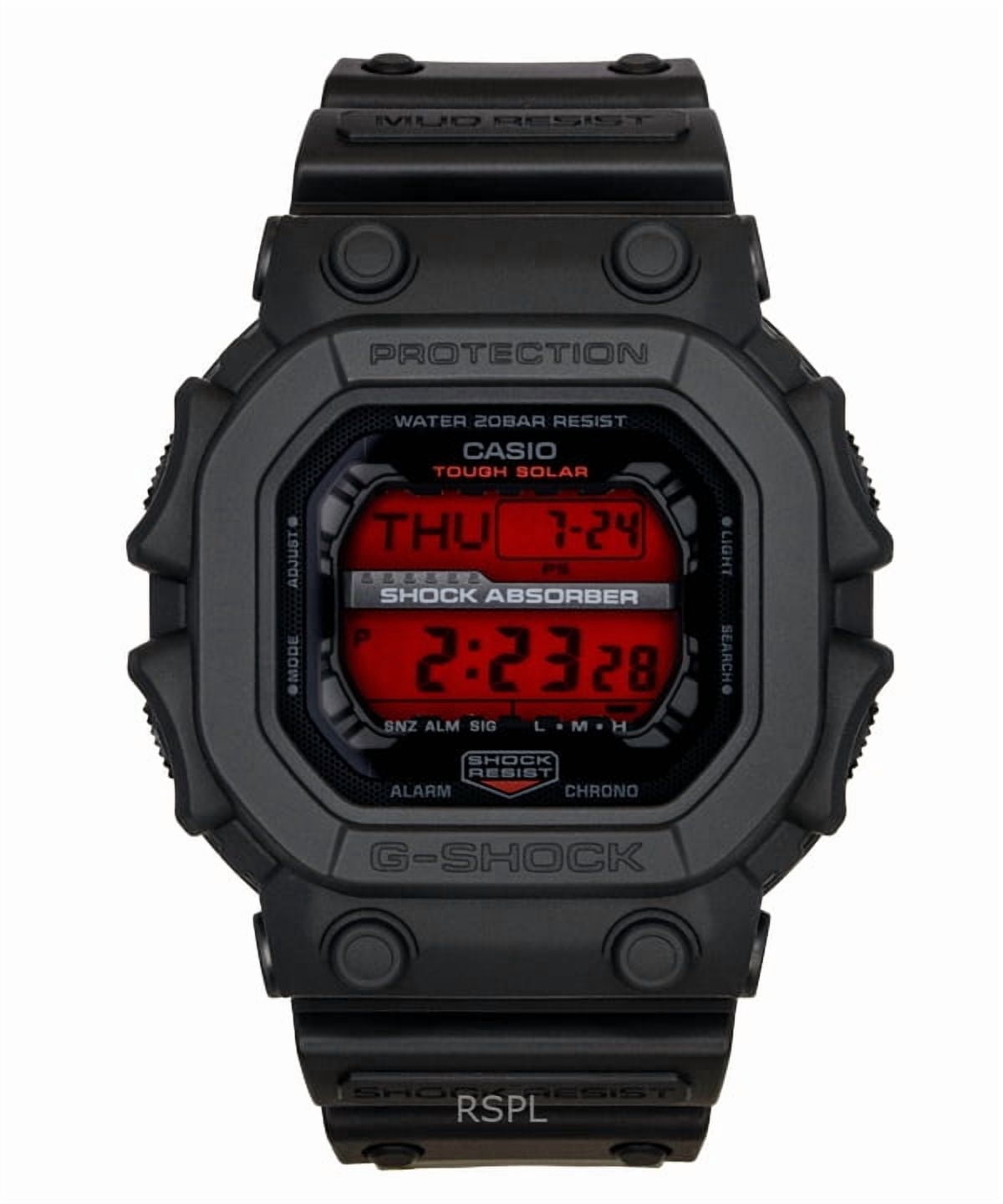Casio, G-Shock Digital Resin Strap Solar GX-56BBR-1 Men's Watch