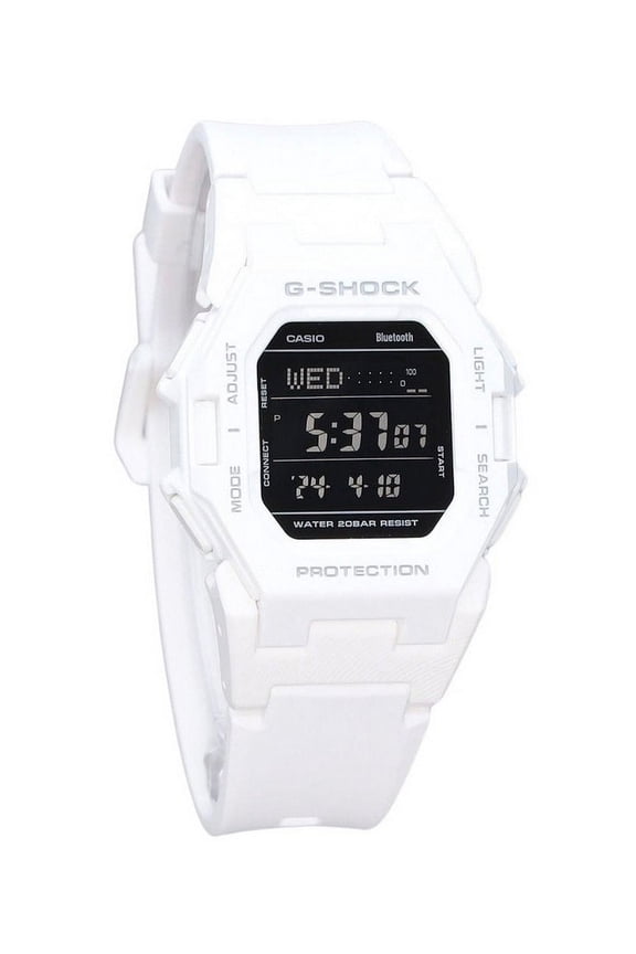 G-Shock Digital Smartphone Link White Resin Strap Quartz GD-B500-7 200M Men's Watch