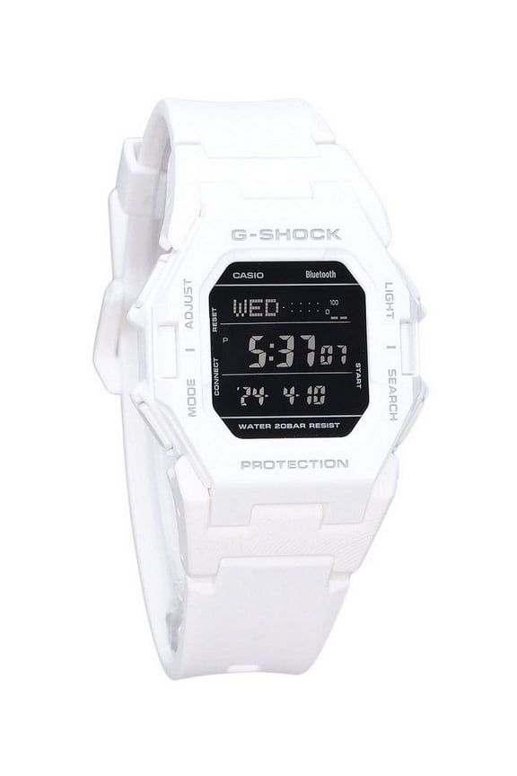 G-Shock Digital Smartphone Link White Resin Strap Quartz GD-B500-7 200M Men's Watch