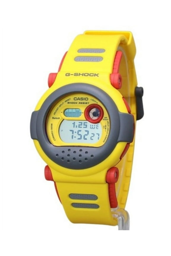 G-Shock Digital Smartphone Link Yellow Resin Strap Quartz G-B001MVE-9 200M Men's Watch With Extra Strap