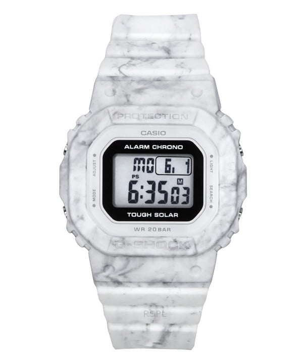 CASIO G-SHOCK GMSーS5600RT Casio G-Shock Digital White Bio-Based Resin Strap Tough