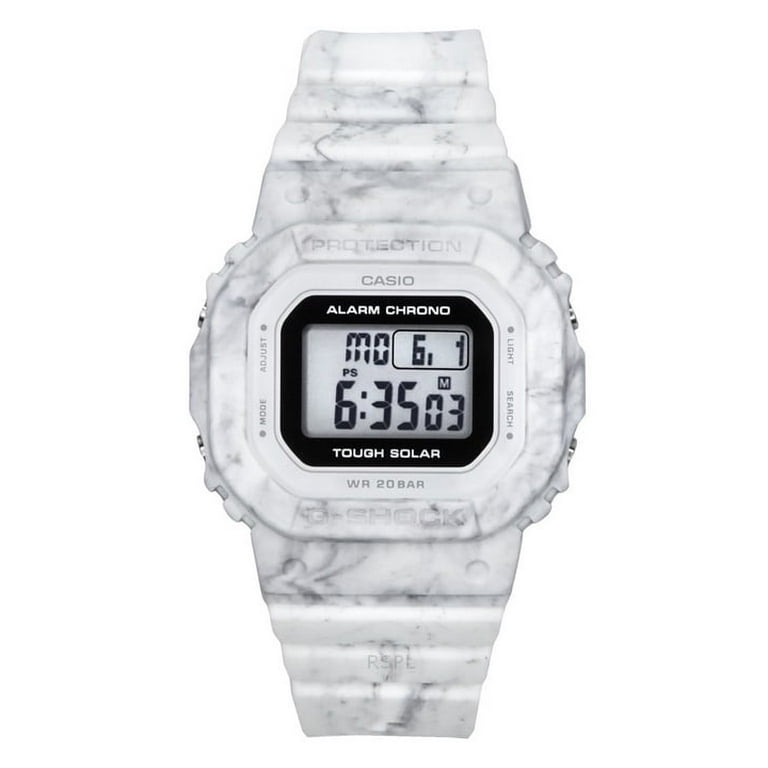 CASIO G-SHOCK GMSーS5600RT Casio G-Shock Digital White Bio-Based Resin Strap Tough