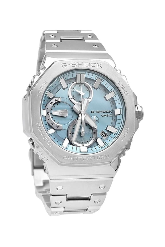 G-Shock Full Metal Analog Chronograph Smartphone Link Ice Blue Dial Tough Solar GMC-B2100AD-2A 200M Men's Watch
