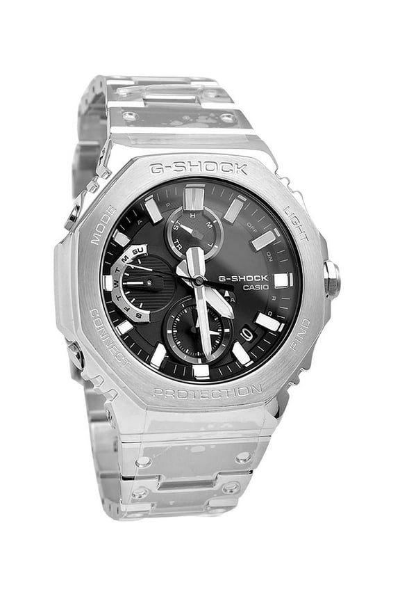 G-Shock Full Metal Analog Chronograph Smartphone Link Ice Blue Dial Tough Solar GMC-B2100AD-2A 200M Men's Watch