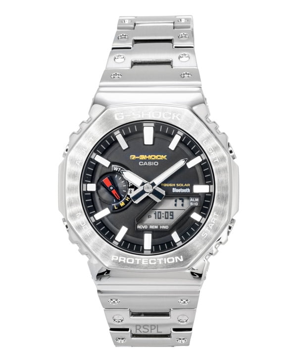 Casio G-Shock Full Metal Analog Digital Smartphone Link Stainless Steel Black Dial Solar GM-B2100SD-1C 200M Men's Watch